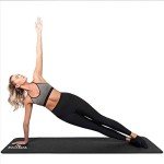 10mm Thick Non-Slip Black Yoga Mat