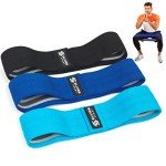 Elvire 3-Pack Fabric Resistance Bands for Workouts