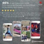 Elvire 3-Pack Fabric Resistance Bands for Workouts