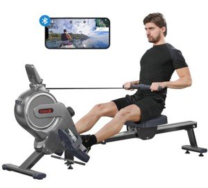 Dripex Adjustable Resistance Rowing Machine for Home