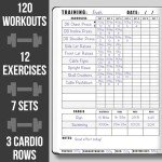 Fitness Workout Log Book & Planner - 120 Pages