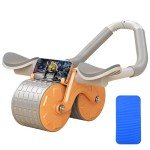 Silent Dual Wheel Ab Roller with Elbow Support