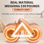 Silent Dual Wheel Ab Roller with Elbow Support