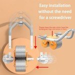 Silent Dual Wheel Ab Roller with Elbow Support