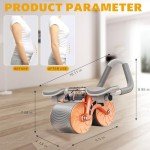 Silent Dual Wheel Ab Roller with Elbow Support