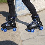 Adjustable Kids Blue Quad Roller Skates