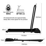 Compact Under Desk Treadmill with Bluetooth Speaker