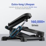 Adjustable Mini Stepper with Resistance Bands