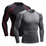Men's 2-Pack Long Sleeve Compression Workout Tops