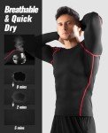 Men's 2-Pack Long Sleeve Compression Workout Tops