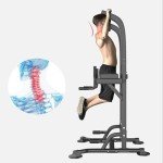 Adjustable Dip Power Tower & Pull Up Bar