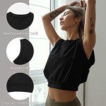 Women’s Sleeveless Crop Tank Top for Fitness