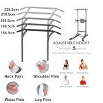 Adjustable Dip Power Tower & Pull Up Bar