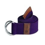 Royal Purple Yoga Strap with Solid D-Rings
