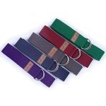 Royal Purple Yoga Strap with Solid D-Rings