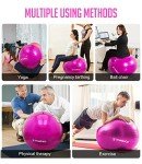 TOMSHOO Anti-Burst Exercise Ball with Pump