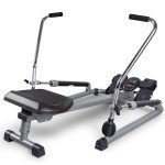 Foldable Hydraulic Rowing Machine with LCD Monitor