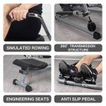 Foldable Hydraulic Rowing Machine with LCD Monitor