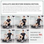 Foldable Hydraulic Rowing Machine with LCD Monitor
