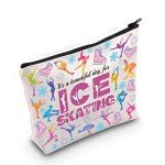 Ice Skating Lover Makeup Bag and Toiletry Kit
