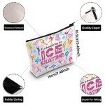 Ice Skating Lover Makeup Bag and Toiletry Kit