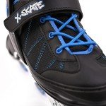 Adjustable Blue Inline Roller Skates for Kids