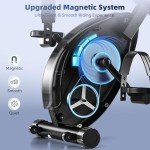 Foldable Exercise Bike with Magnetic Resistance & Display