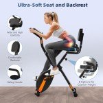 Foldable Exercise Bike with Magnetic Resistance & Display