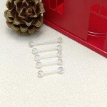Bioflex Clear Tongue Rings and Nipple Bars