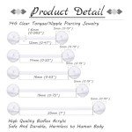 Bioflex Clear Tongue Rings and Nipple Bars