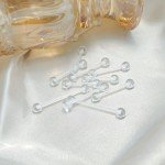 Bioflex Clear Tongue Rings and Nipple Bars