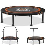 40" Foldable Mini Trampoline with T Bar Handle