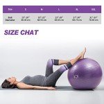 Anti-Burst Exercise Ball for Yoga and Pilates