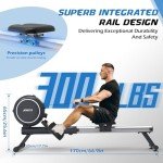 JOROTO Foldable Magnetic Rowing Machine with Bluetooth