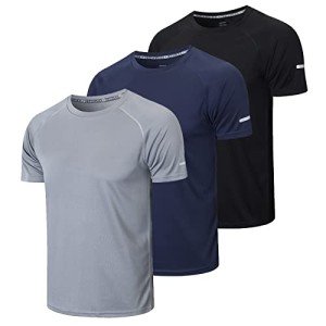 Gaiatiger Men's Quick-Dry Running T-Shirt 3-Pack