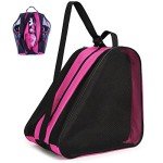 Kefiyis Pink Roller Skate Bag with Adjustable Strap