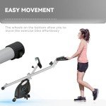 SPORTNOW Quiet Folding Exercise Bike with 8 Resistance Levels