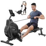 YOLEO Indoor Magnetic Rowing Machine with 16 Levels