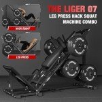 ZERELEK 2-in-1 Leg Press and Hack Squat Machine