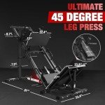 ZERELEK 2-in-1 Leg Press and Hack Squat Machine
