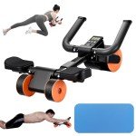 Bnlei 3-Wheel Ab Roller for Core Training