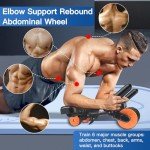 Bnlei 3-Wheel Ab Roller for Core Training
