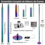 Dance Pole for Home with Ceiling Stand & Tray