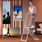Foldable Height Adjustable Stair Climber with LCD Display