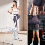 Foldable Height Adjustable Stair Climber with LCD Display