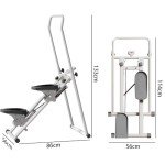 Foldable Height Adjustable Stair Climber with LCD Display