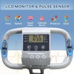 HOMCOM 2-in-1 Folding Exercise Bike with Resistance Bands