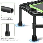 ONETWOFIT Mini Trampoline with Handle for Adults