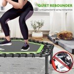 ONETWOFIT Mini Trampoline with Handle for Adults