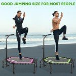 ONETWOFIT Mini Trampoline with Handle for Adults